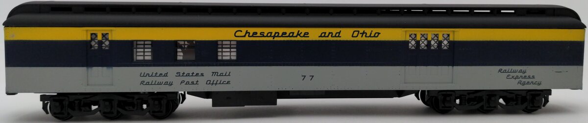 American Models S Scale Chesapeake & Ohio Railway Post Office Car #77 VG/Box