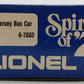 Lionel 6-7603 O Gauge State of New Jersey Boxcar #7603 EX/Box