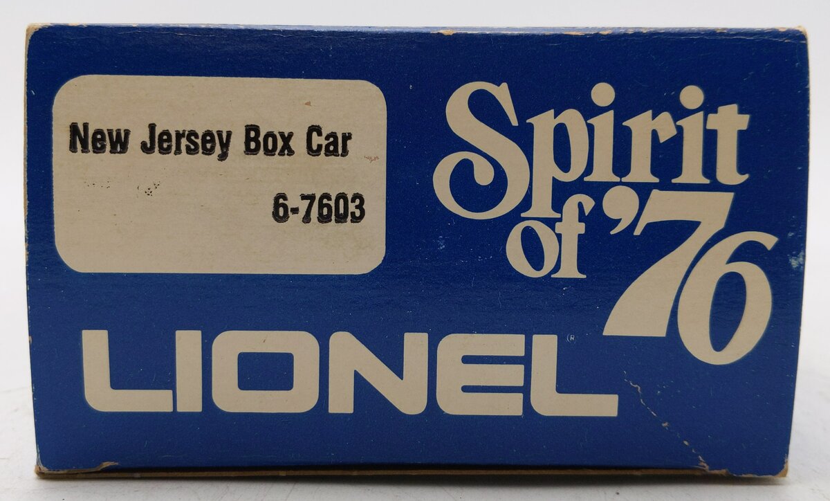 Lionel 6-7603 O Gauge State of New Jersey Boxcar #7603 EX/Box