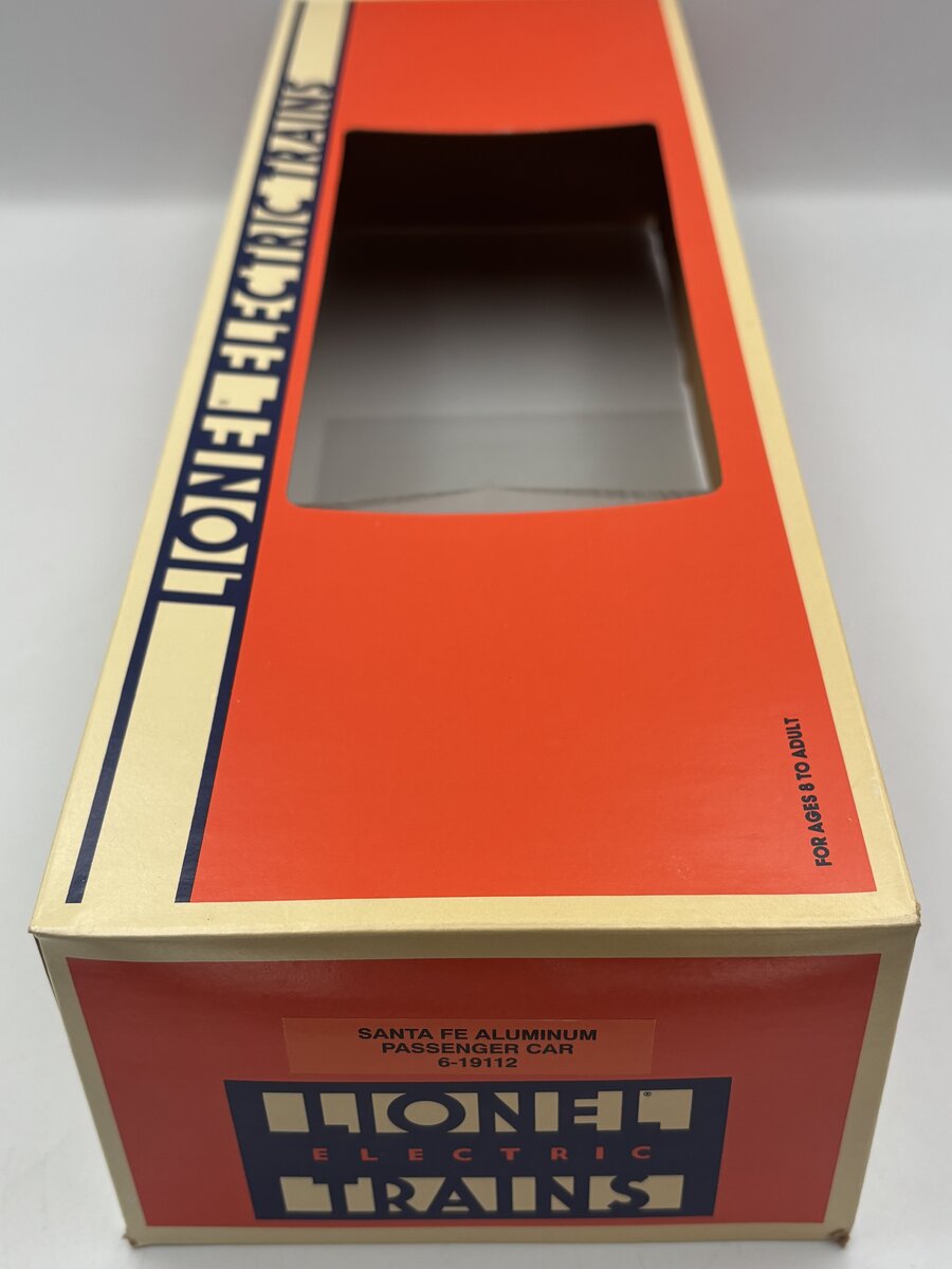 Lionel 6-19112 O Gauge Santa Fe "Squaw Valley" Pullman Aluminum Passenger Car EX/Box