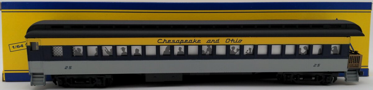 American Models S Scale Chesapeake & Ohio Passenger Car #25 EX/Box