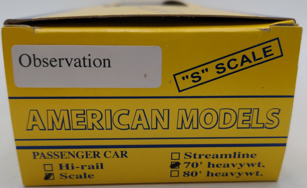 American Models S Scale Chesapeake & Ohio Passenger Car #25 EX/Box