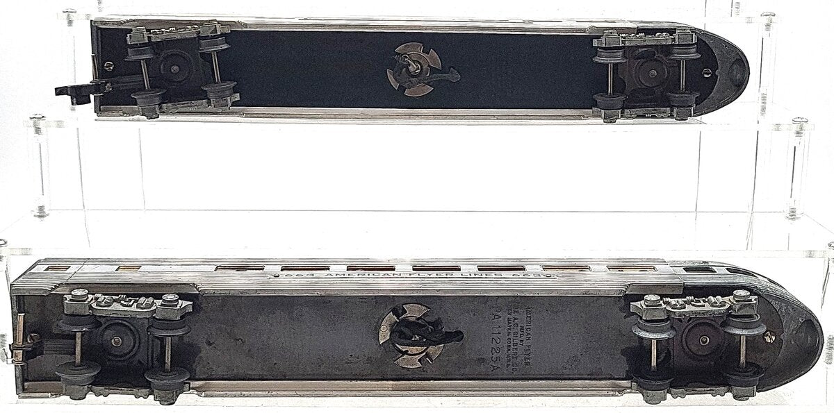 American Flyer 663 Vintage S Aluminum Illuminated Observation Car VG