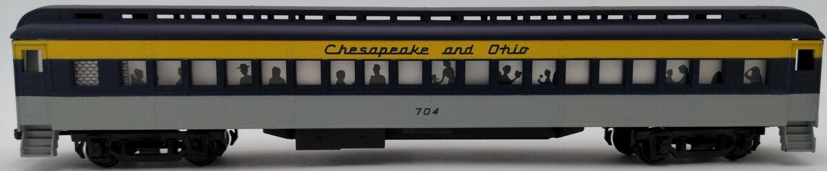 American Models S Scale Chesapeake & Ohio Passenger Car #704 EX/Box