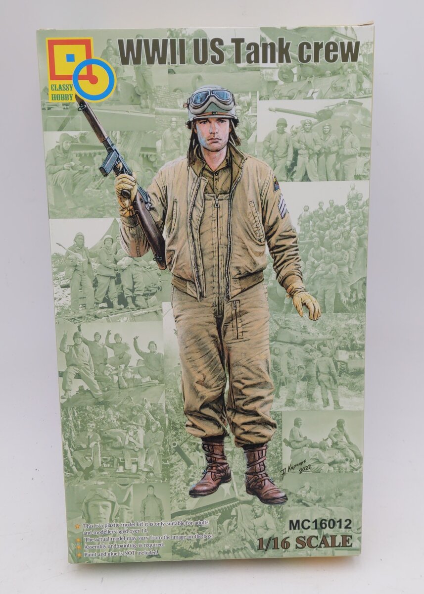 Classy Hobby 16012 1:16 WWII US Tank Crew Figure Kit MT/Box