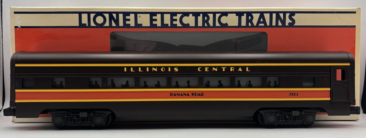Lionel 6-7223 O Gauge Illinois Central "Banana Road" Passenger Car #7223 EX/Box