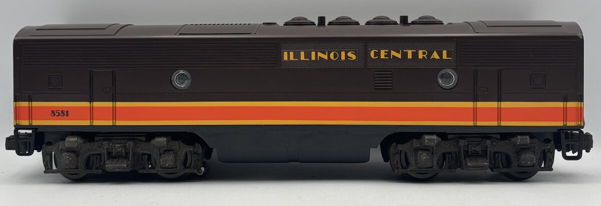 Lionel 6-8581 O Gauge Illinois Central F3 Dummy B Unit Diesel Locomotive EX/Box