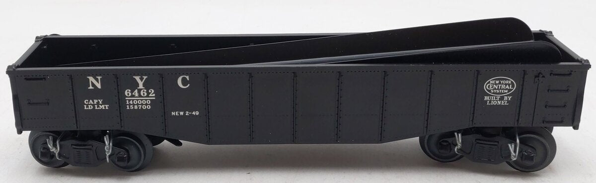 Lionel 6462 O New York Central Black Gondola w/ Custom Barrel Ramp LN/Box