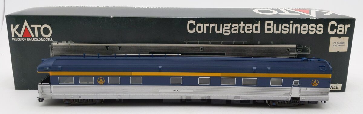 Kato 35-6008 HO Baltimore & Ohio Corrugated Business Car #902 LN/Box
