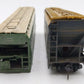 Generic HO Scale SHPX & ACFX Covered 4 Bay Hoppers #52199 #62004 Weathered