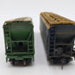 Generic HO Scale SHPX & ACFX Covered 4 Bay Hoppers #52199 #62004 Weathered