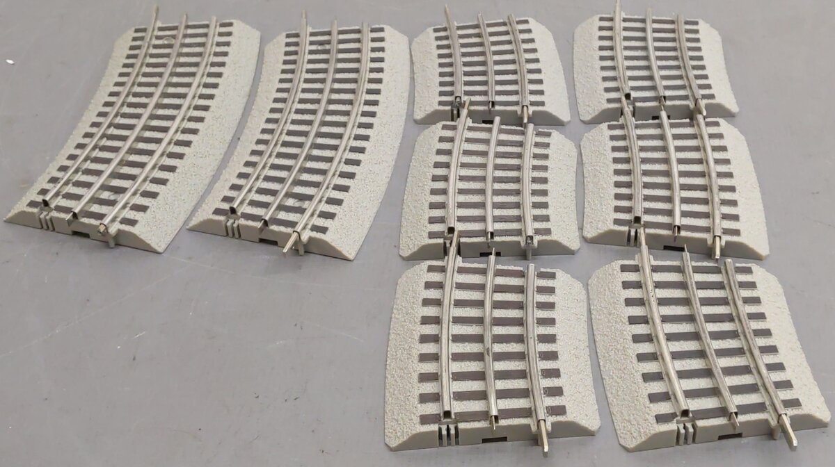 Lionel O Gauge Assorted Curved Track; 6-12023, 6-12022, [8] VG