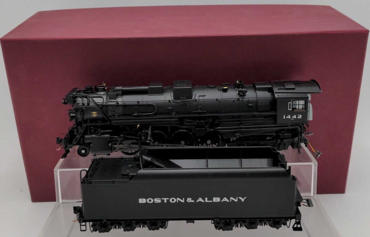River Raisin Models S BRASS Boston & Albany A1b 2-8-4 Steam Loco & Tender #1442 EX/Box