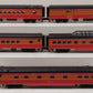 MTH 20-6523 Southern Pacific 70' Streamlined Passenger Car Set EX