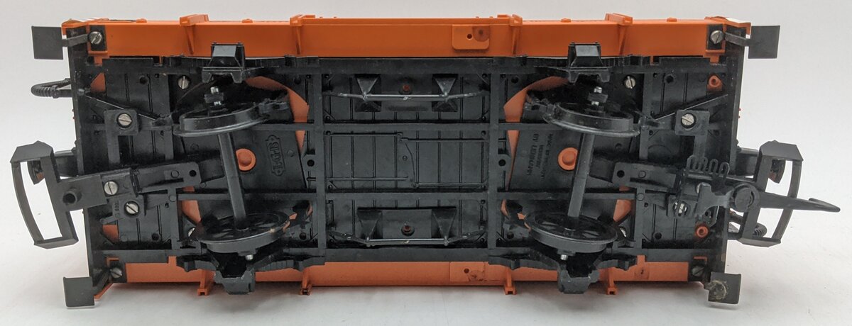 LGB 4111 G Scale OEG Flatcar w/ Cover (Orange) EX/Box