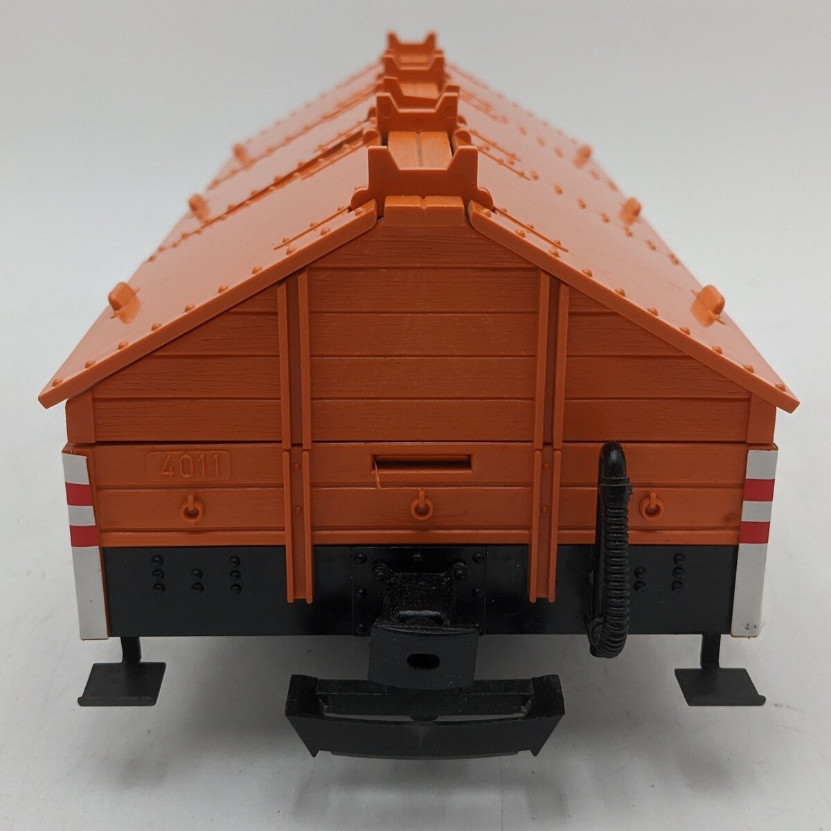 LGB 4111 G Scale OEG Flatcar w/ Cover (Orange) EX/Box