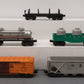 Lionel Vintage O Freight Cars: 2465, 6142, 6352, 6446-25, 3451 [5] EX