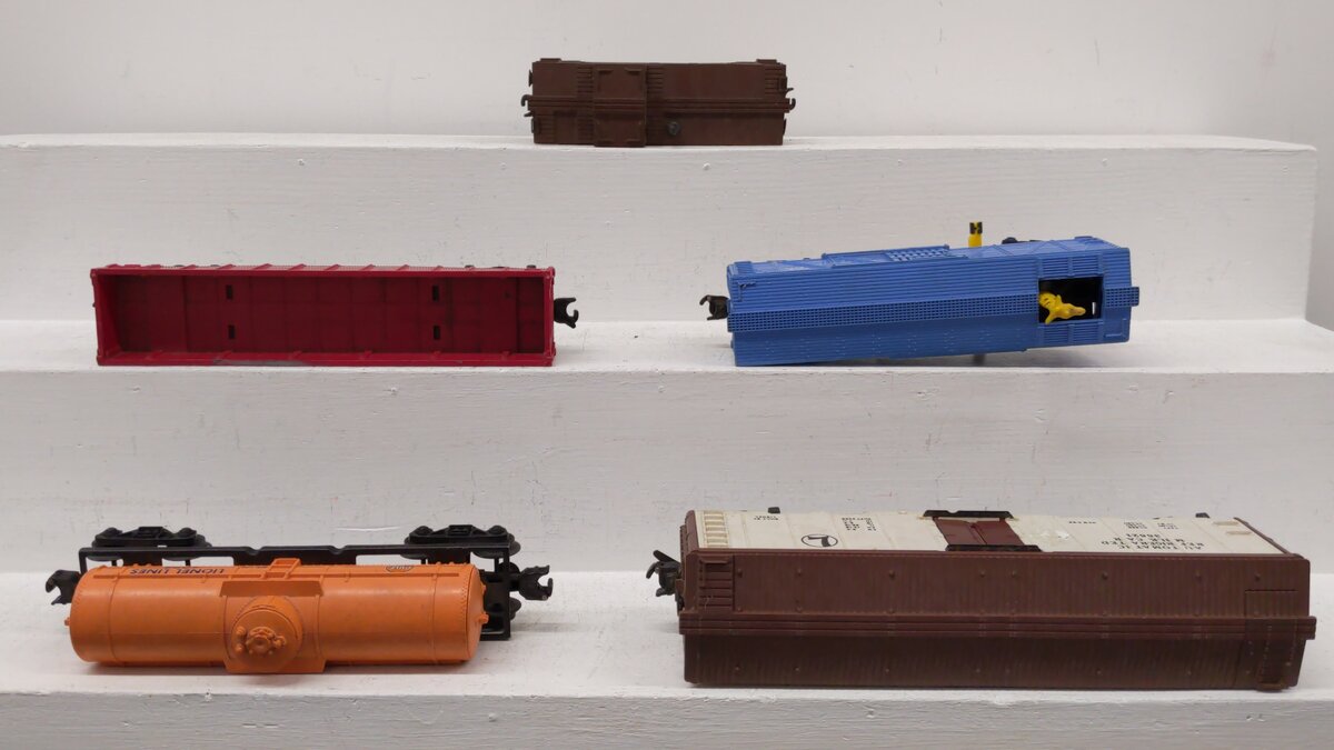 Lionel O Vintage Freight Cars: 6457, 6025, 6462, 3376, 36621 [5] VG
