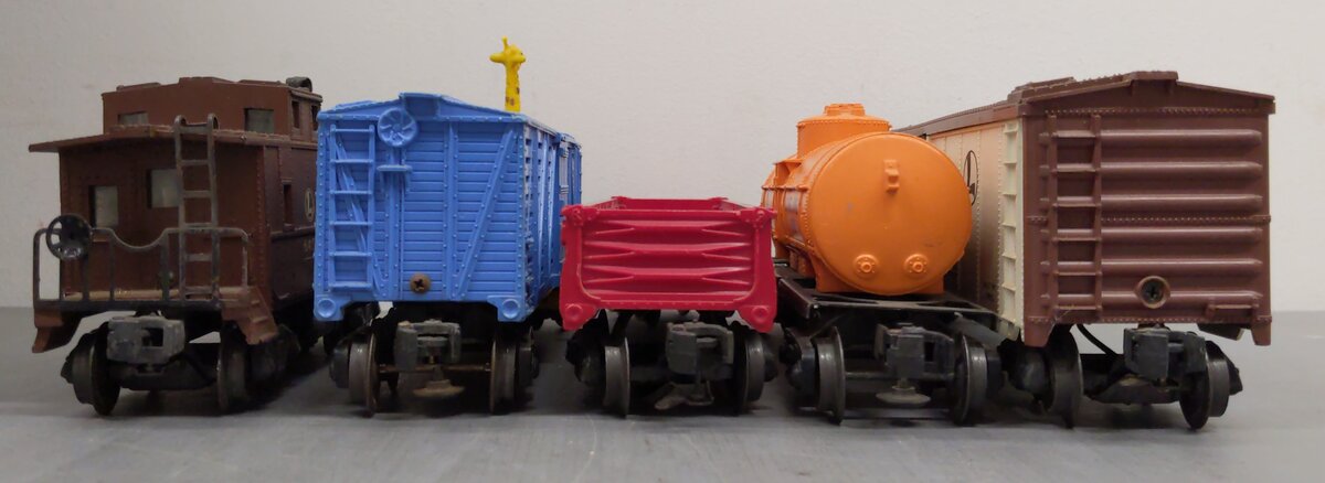 Lionel O Vintage Freight Cars: 6457, 6025, 6462, 3376, 36621 [5] VG