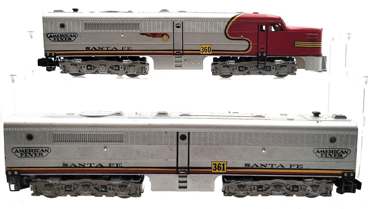American Flyer 362 Vintage S Santa Fe PA/PB Diesel Locomotive Set 360, 361 VG