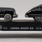 Lionel 6-17537 O Gauge Route 66 Flatcar with 2 Touring Coupes LN/Box