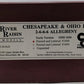 River Raisin Models S Scale Brass Chesapeake & Ohio 2-6-6-6 Loco & Tender #1600 EX/Box