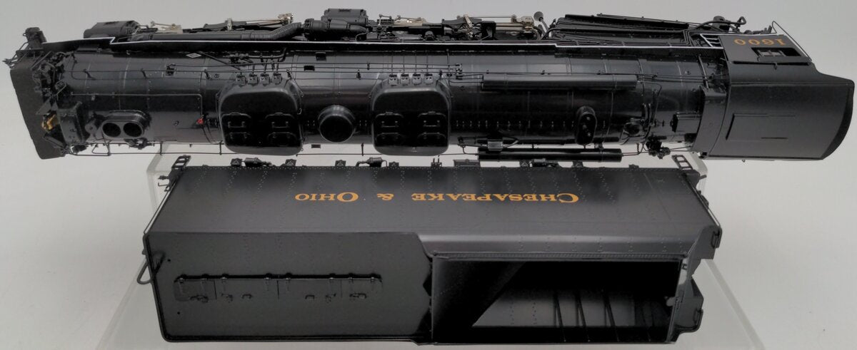 River Raisin Models S Scale Brass Chesapeake & Ohio 2-6-6-6 Loco & Tender #1600 EX/Box