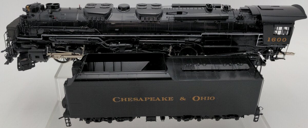 River Raisin Models S Scale Brass Chesapeake & Ohio 2-6-6-6 Loco & Tender #1600 EX/Box