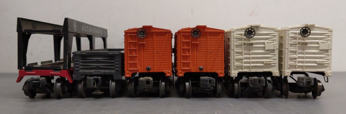 Lionel O Vintage Freight Cars: 6414, 6112, 3472, 3472, 3656, 3656 [6] VG