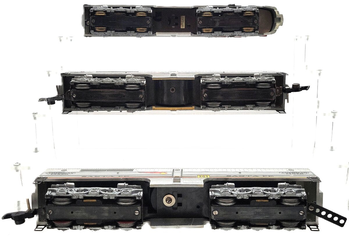 American Flyer 362 Vintage S Santa Fe ABB Diesel Locomotive Set 360, 361, 364 VG