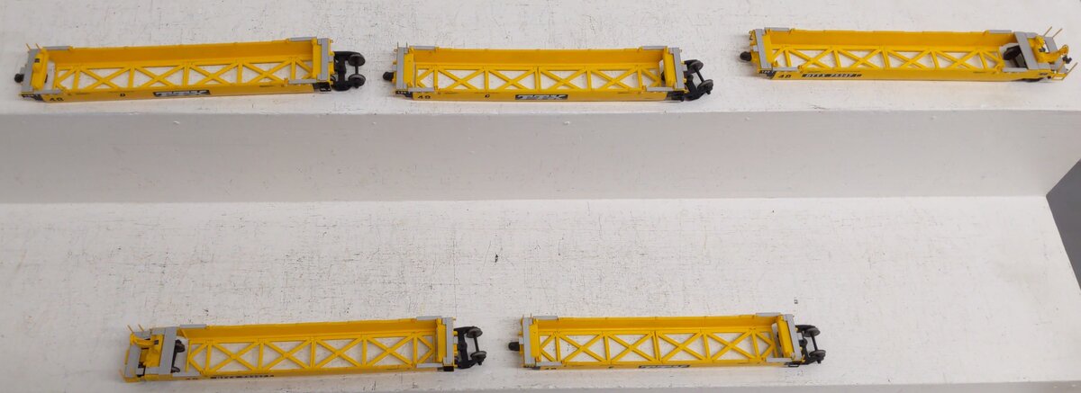 Con-Cor 0001-001951 HO TTX Twin Stack Container Car 5-Pack EX