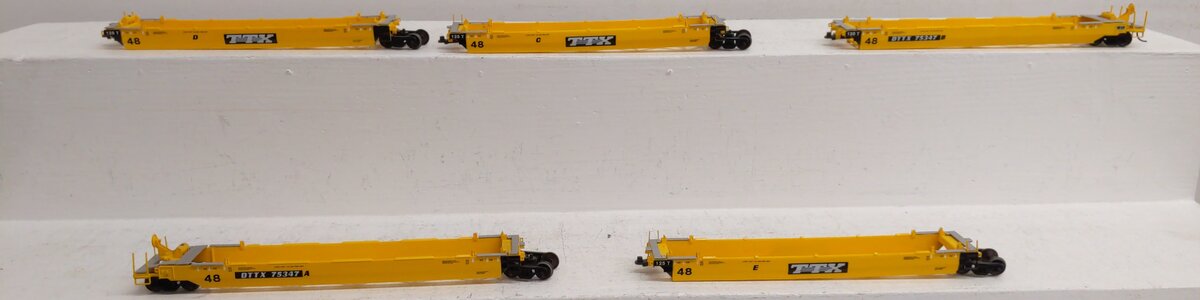 Con-Cor 0001-001951 HO TTX Twin Stack Container Car 5-Pack EX