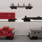 Lionel O Vintage Freight Cars: 2411, 6424, 6050, 6059, 6017 [5] VG