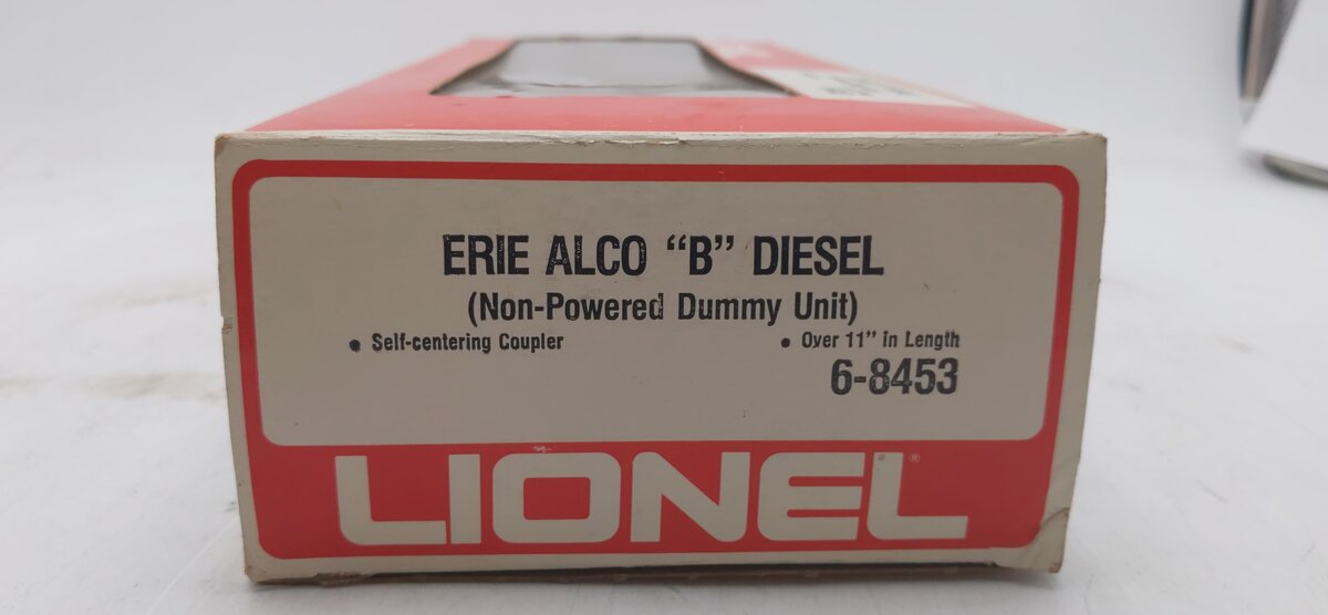 Lionel 6-8453 O Gauge Erie Alco Non-Powered B-Unit Diesel Locomotive #8453 EX/Box
