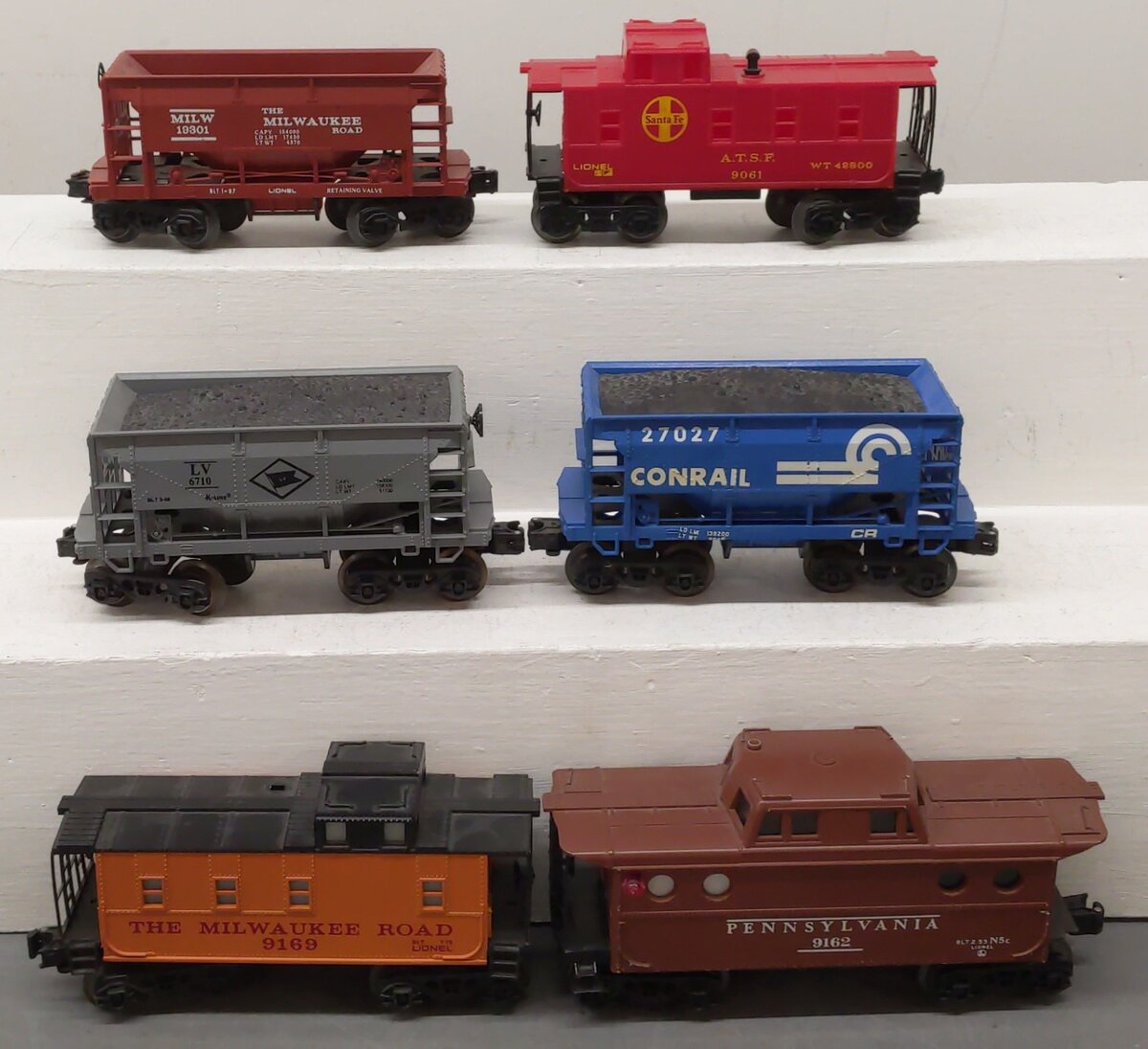 Lionel & K-Line O Gauge Caboose and Ore Cars [6] EX