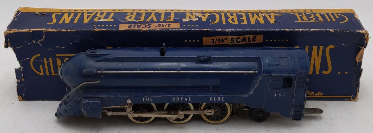 American Flyer 350 Vintage S B&O The Royal Blue 4-6-2 Die-Cast Steam Locomotive/Box
