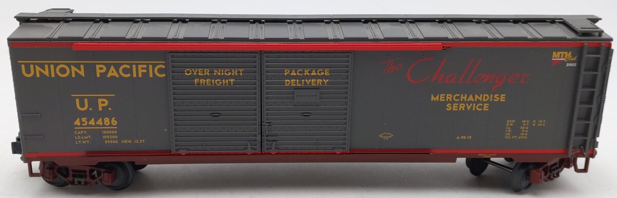 MTH 20-93130 O Gauge Union Pacific MTHRRC-2003 Double Door 50' Boxcar #454486 EX