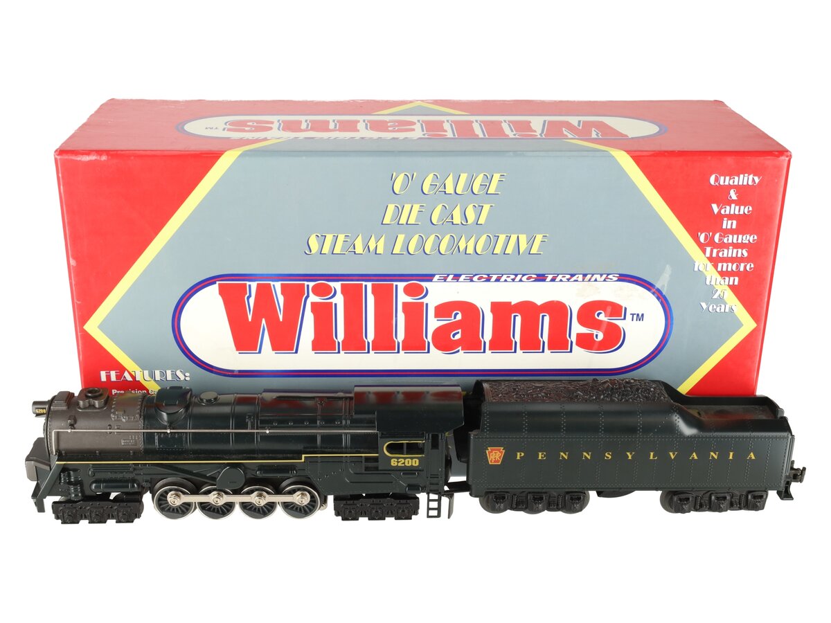 Williams S2-102 O Pennsylvania 6-8-6 Steam Engine & Tender #6200 w/Sound EX/Box