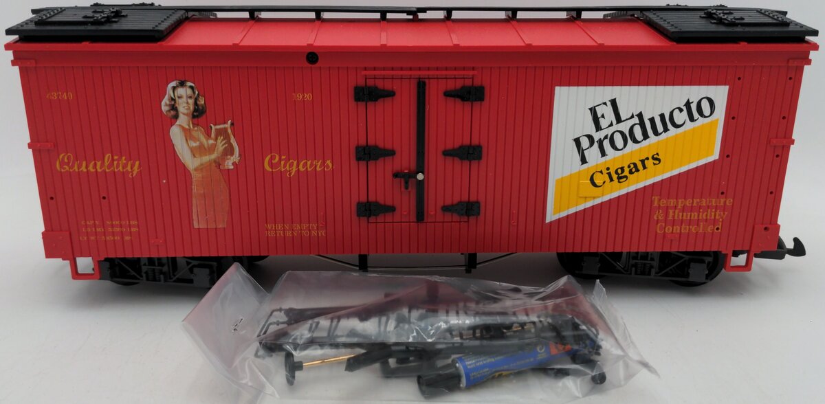 LGB 43740 El Producto Cigars Woodside Reefer (Metal Wheels) LN/Box
