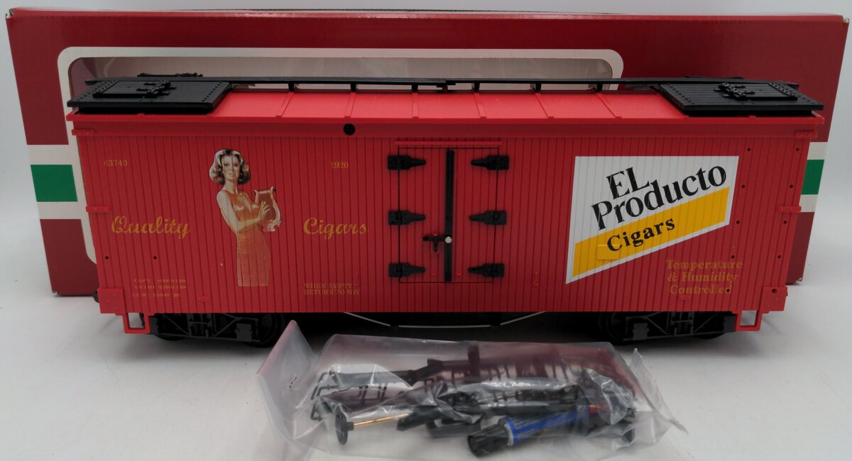 LGB 43740 El Producto Cigars Woodside Reefer (Metal Wheels) LN/Box