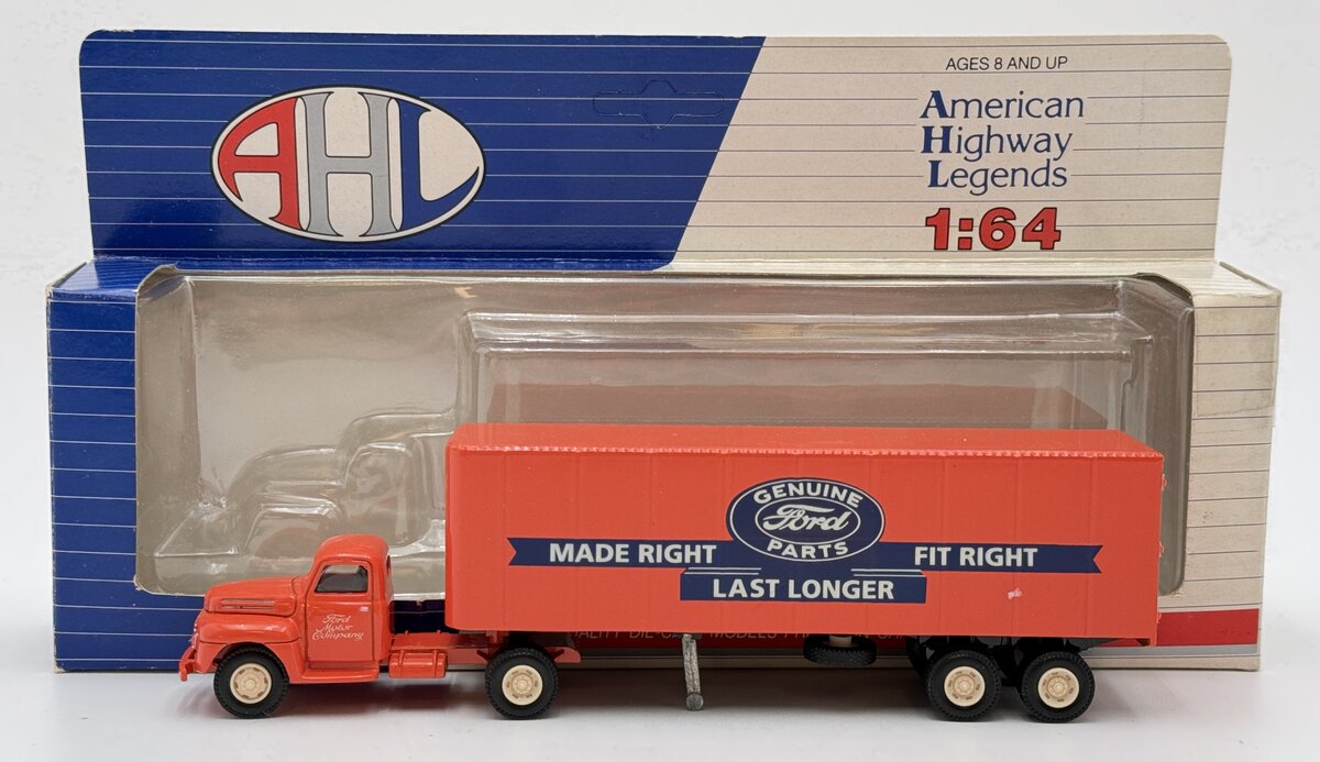 AHL L55402 1:64 Genuine Ford PartsTractor W/Trailer NIB