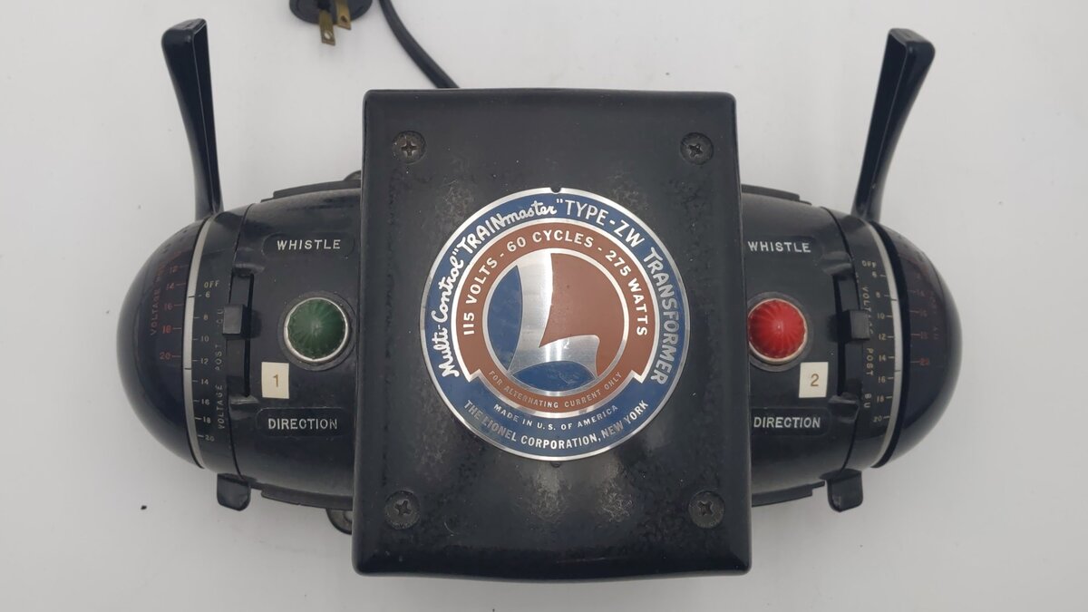 Lionel ZW O Gauge Vintage Trainmaster 275 Watt Transformer with Whistle EX