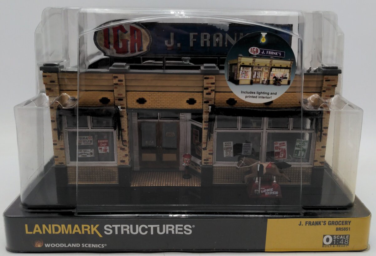 Woodland Scenics BR5851 O Scale Built-&-Ready J. Frank's Grocery Building EX