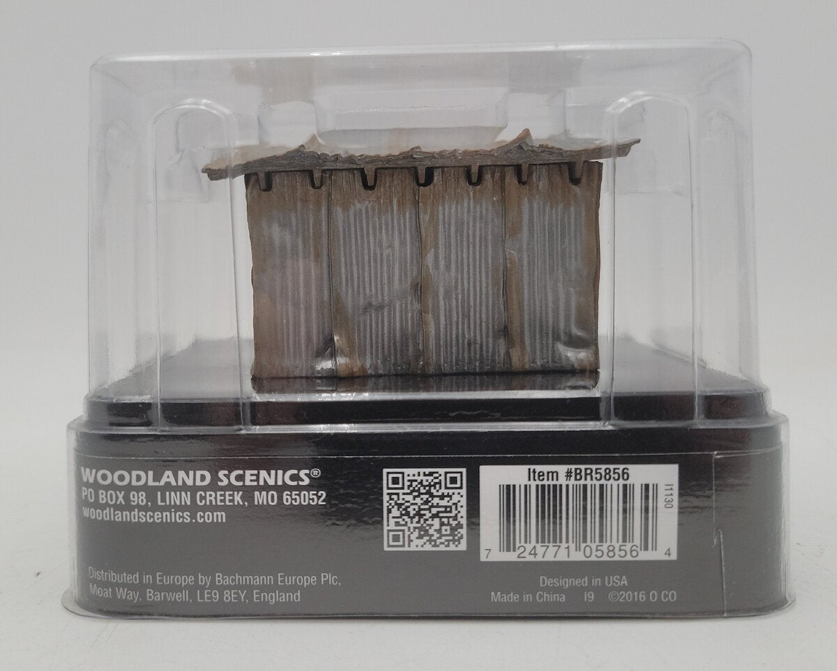 Woodland Scenics BR5856 O Scale Built-&-Ready Tin Shack Building NIB