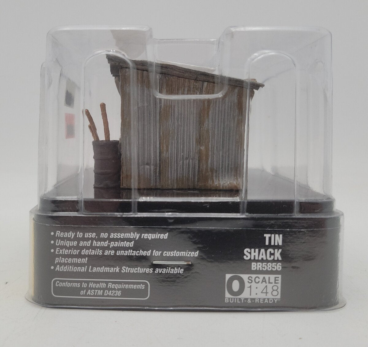 Woodland Scenics BR5856 O Scale Built-&-Ready Tin Shack Building NIB