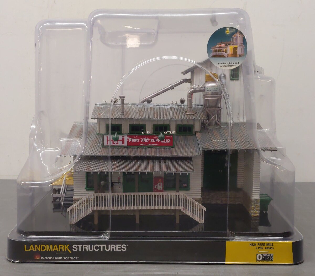 Woodland Scenics BR5859 O Built-&-Ready H&H Feed Mill Building EX/Box