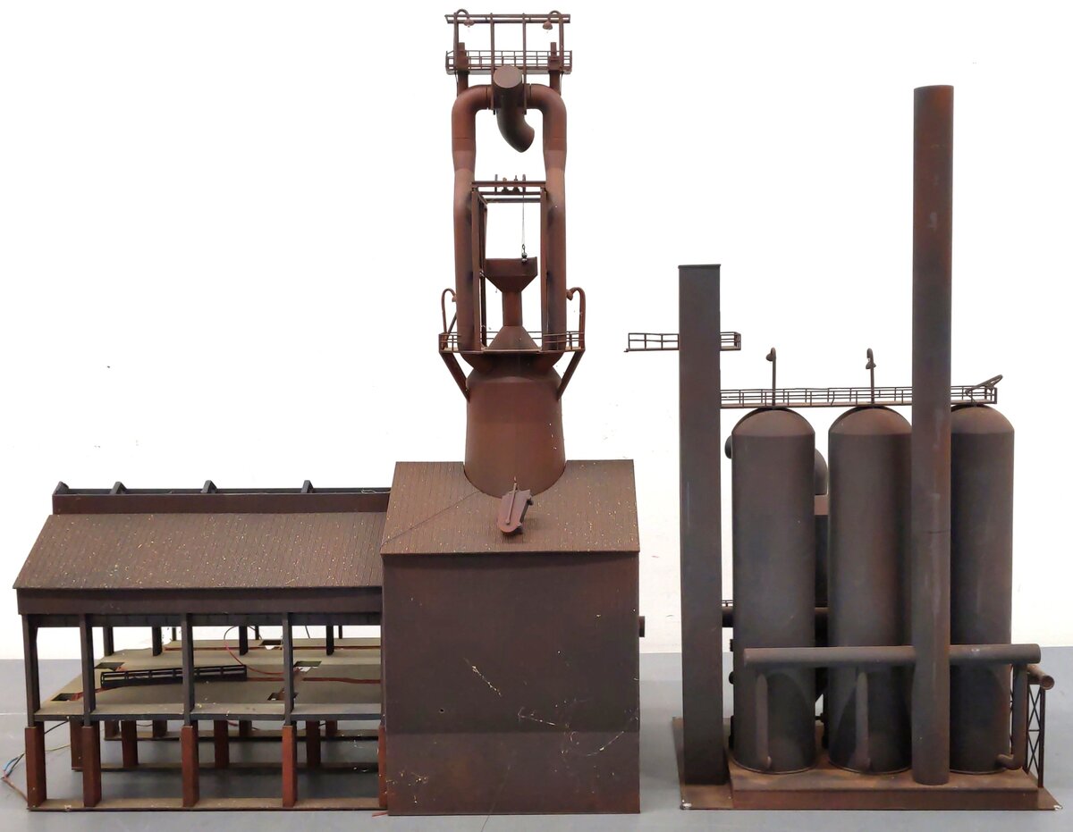 Walthers 933-3054 HO Scale Blast Furnace Structure Building Kit - Assembled VG