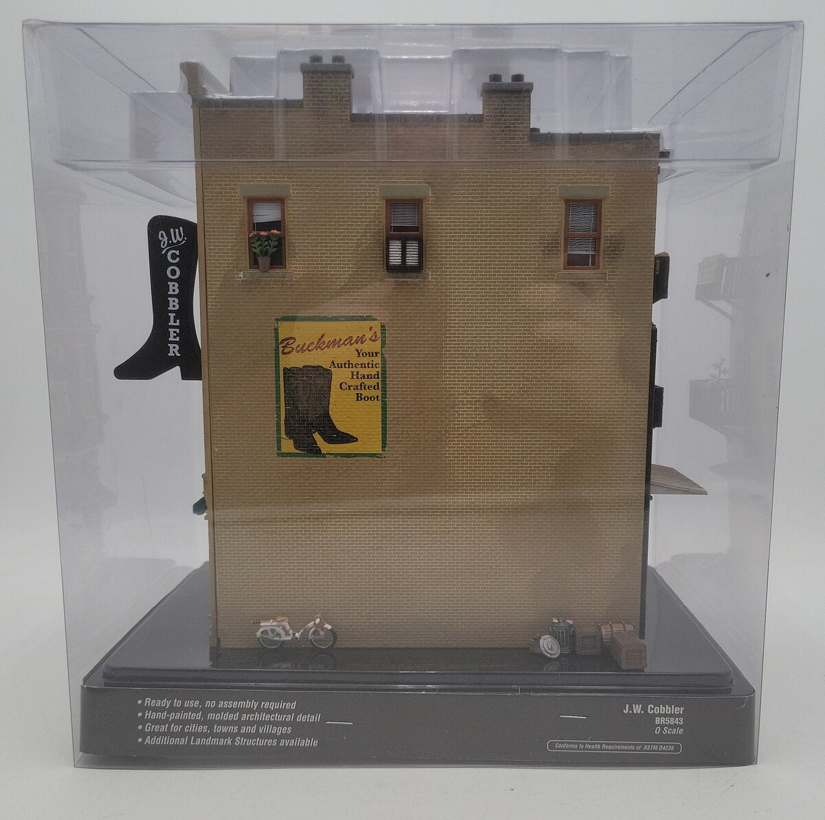 Woodland Scenics BR5843 O Scale Built-&-Ready J.W. Cobbler Building EX/Box