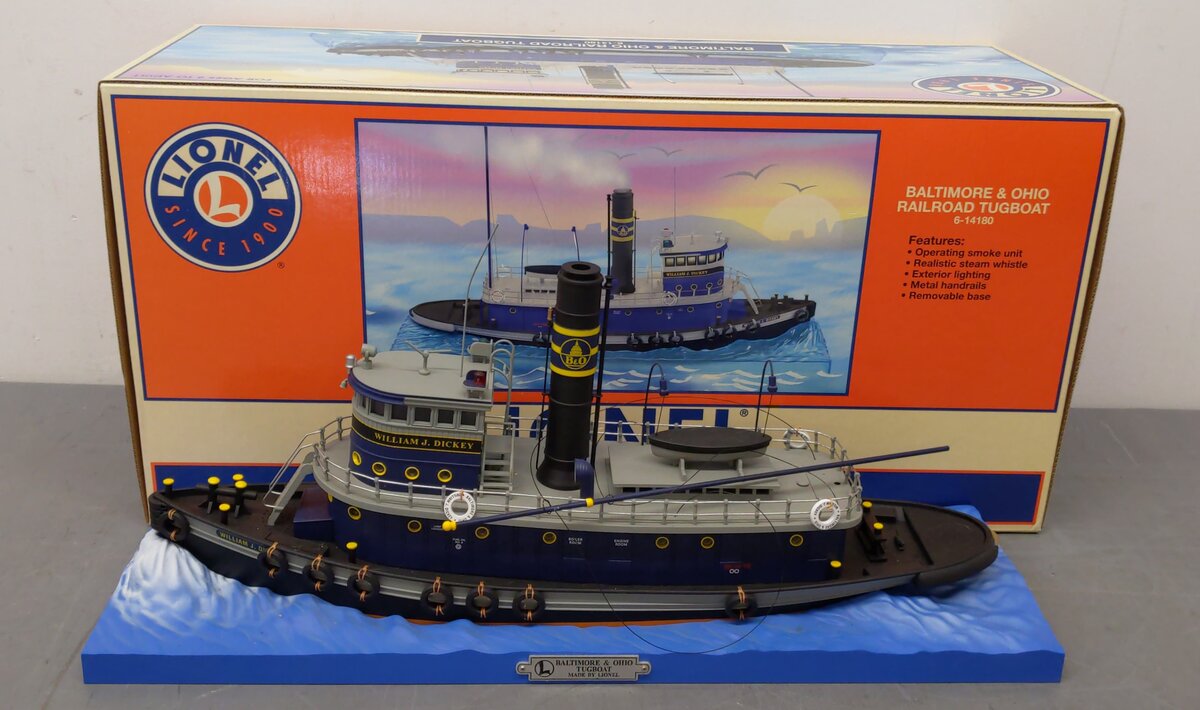 Lionel 6-14180 O Gauge Baltimore & Ohio Railroad Tugboat LN/Box
