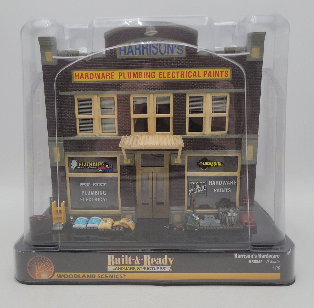 Woodland Scenics BR5842 O Built-&-Ready Harrison's Hardware Building EX/Box